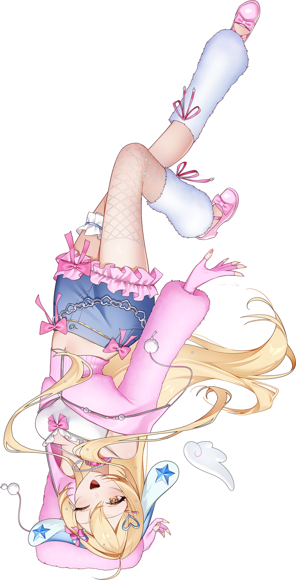 Churimoru reclining among clouds